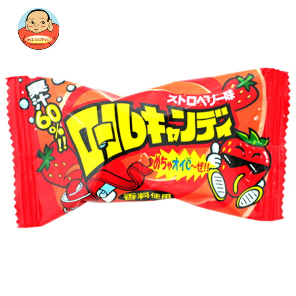 やおきん ロールキャンディ ストロベリー味 20g×24本入