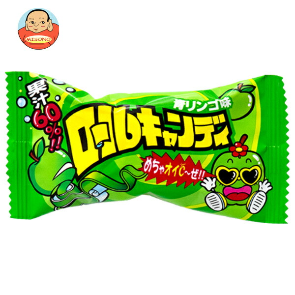 やおきん ロールキャンディ 青リンゴ味 20g×24本入