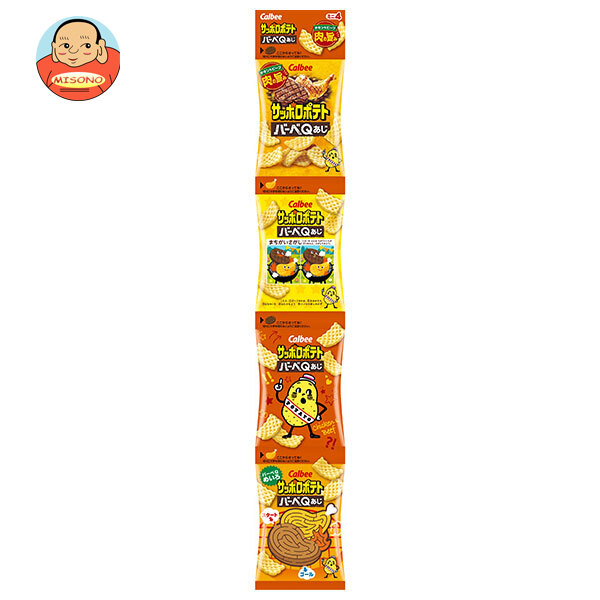 カルビー サッポロポテト バーべQあじ ミニ4 36g×10袋入