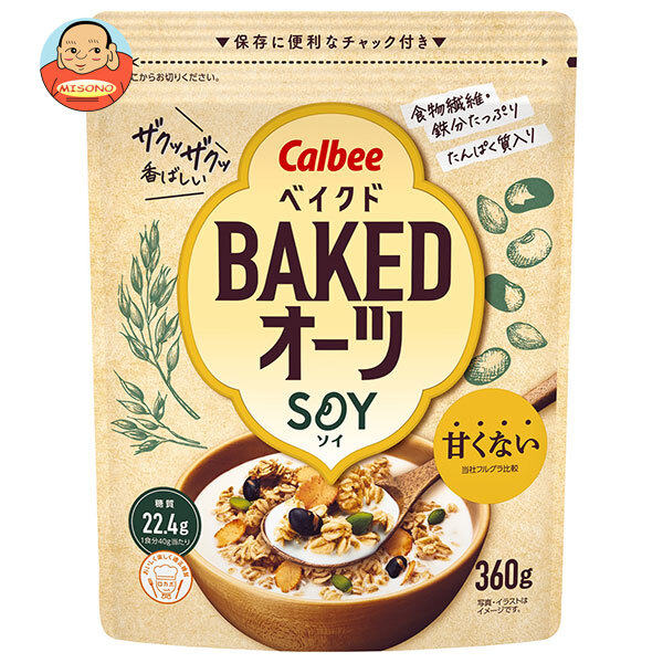 カルビー ベイクドオーツ SOY 360g×8袋入