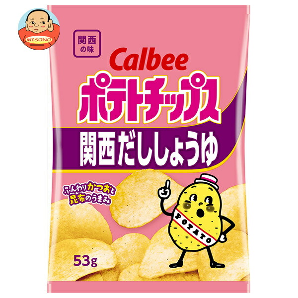 カルビー ポテトチップス 関西だししょうゆ 53g×12袋入