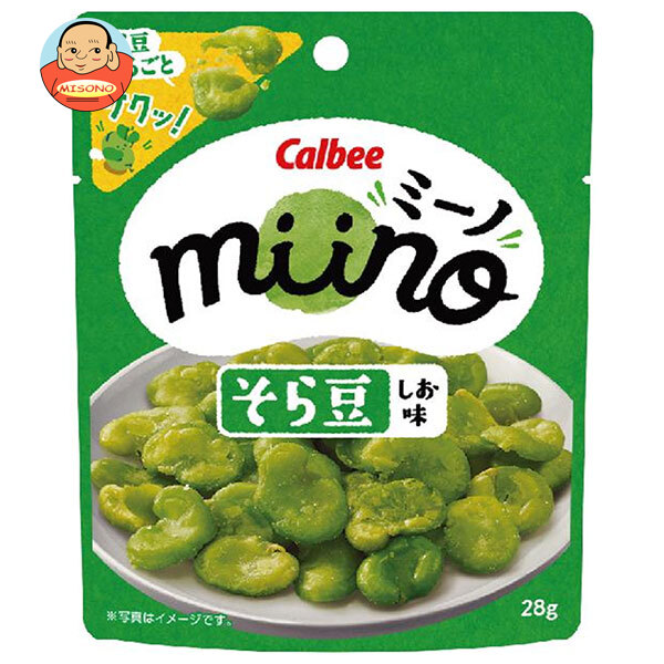 カルビー miino(ミーノ) そら豆 しお味 28g×12袋入