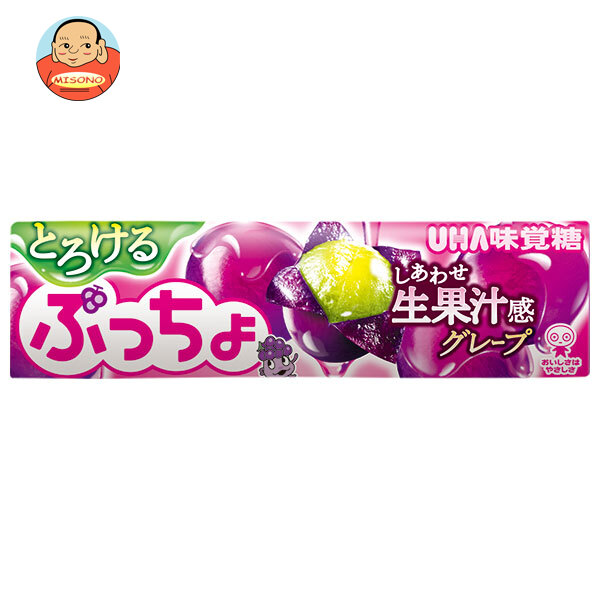 UHA味覚糖 ぷっちょスティック とろけるグレープ 10粒×10個入