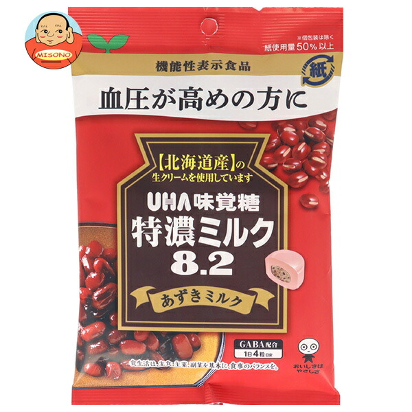 UHA味覚糖 特濃ミルク8.2 あずきミルク 93g×6袋入