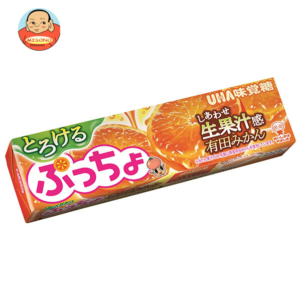 UHA味覚糖 ぷっちょスティック とろける有田みかん 10粒×10個入