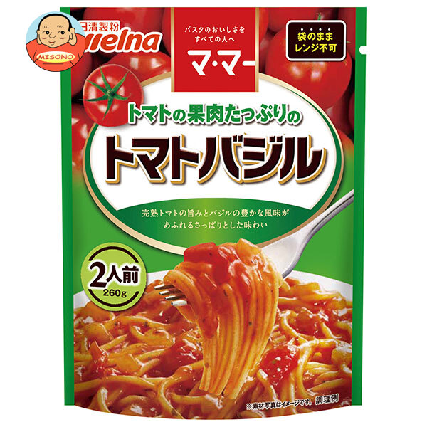 日清製粉ウェルナ マ マー トマトの果肉たっぷりのトマトバジル 260g×6袋入