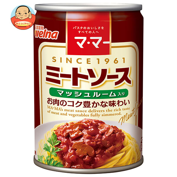 日清製粉ウェルナ マ マー ミートソース マッシュルーム入り 290g缶×12個入