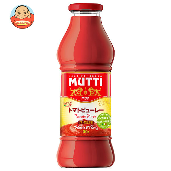 ムッティ MUTTI トマトピューレ 400g瓶×12本入