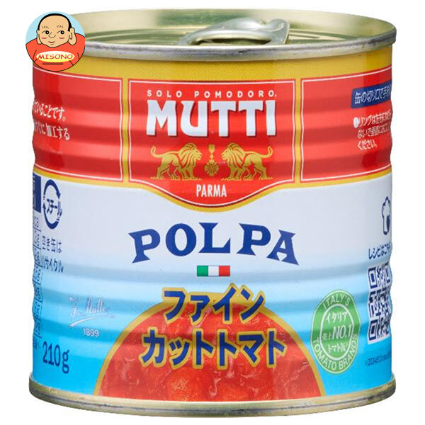 ムッティ ファインカット トマト 210g缶×12個入