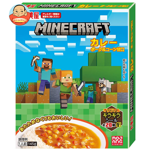 丸美屋 マインクラフト カレー ポーク&コーン 甘口 145g×10個入