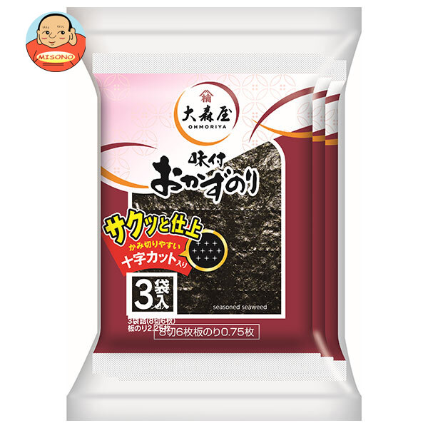 大森屋 おかずのり (8切6枚)3袋×30個入