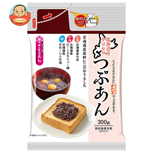谷尾食糧工業 さくらあん 北海道産小豆使用つぶあん 300g×12袋入