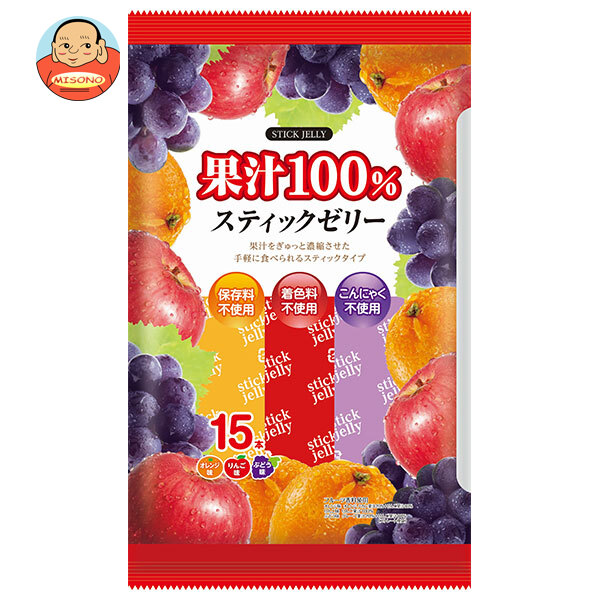 リボン 100% スティックゼリー 15本×12袋入