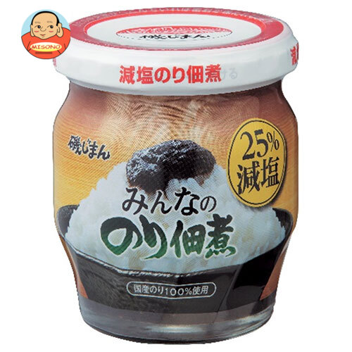 磯じまん みんなののり佃煮 25%減塩 145g瓶×12個入