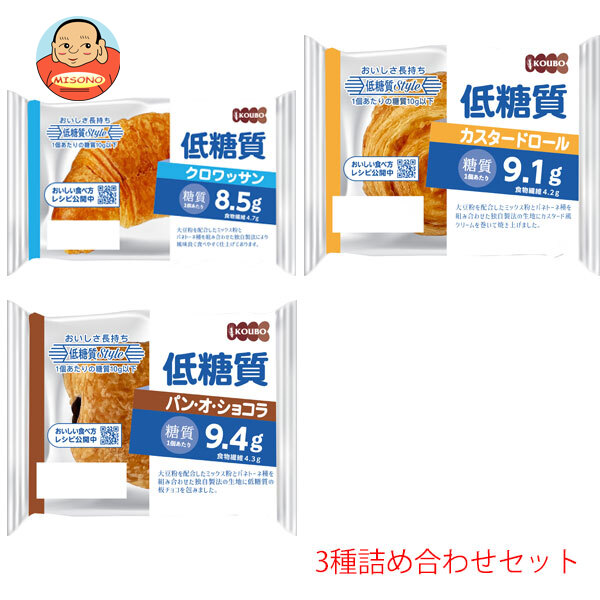 パネックス KOUBO 低糖質3種詰め合わせセット 12個入