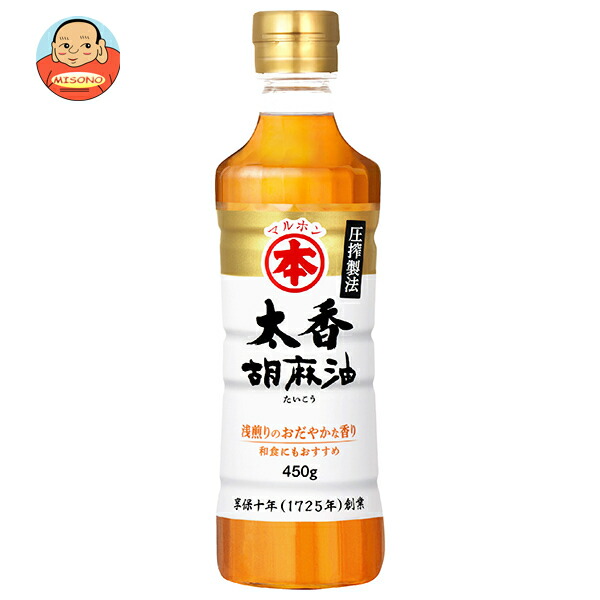 竹本油脂 マルホン 太香胡麻油 450gペットボトル×6本入