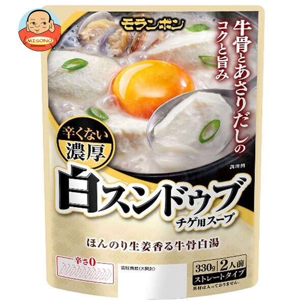 モランボン 白スンドゥブチゲ用スープ 辛くない濃厚 330g×10袋入