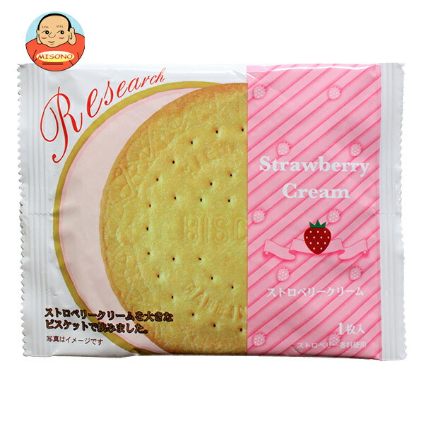 前田製菓 ストロベリーサンドビスケット リサーチ 1枚×10袋入