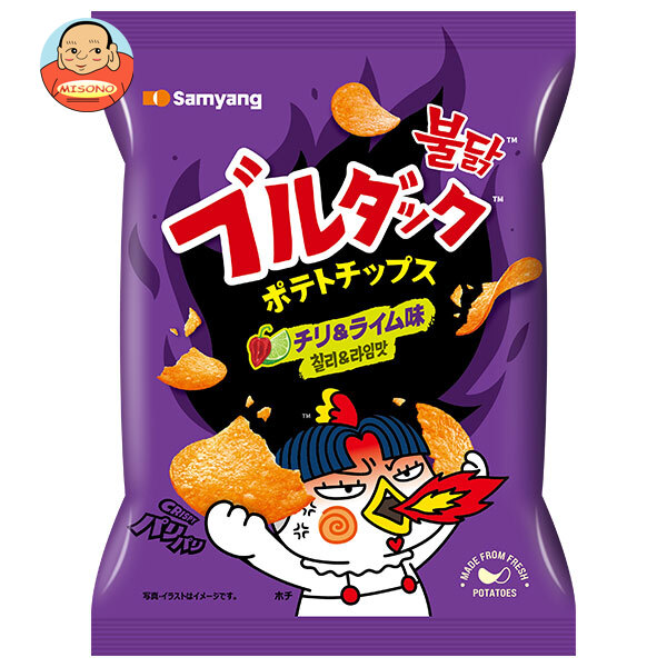 三養ジャパン ブルダックポテトチップス チリ&ライム味 55g×20個入