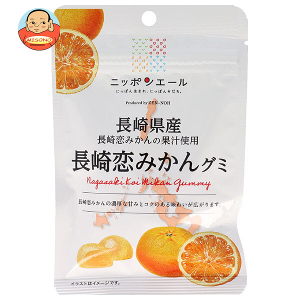 JA全農 ニッポンエール 長崎県産長崎恋みかん グミ 40g×10袋入