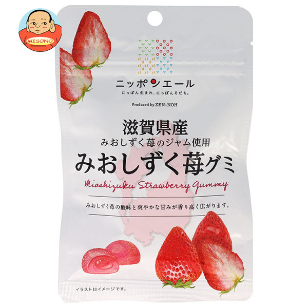 JA全農 ニッポンエール 滋賀県産みおしずく苺 グミ 40g×10袋入