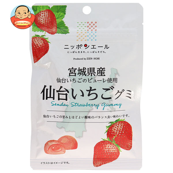 JA全農 ニッポンエール 宮城県産仙台いちご グミ 40g×10袋入