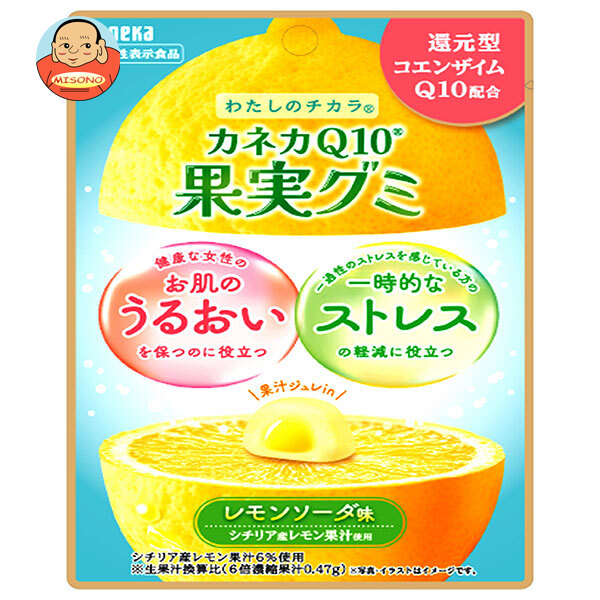 カネカ食品 カネカQ10果実グミ レモンソーダ味 40g×10袋入
