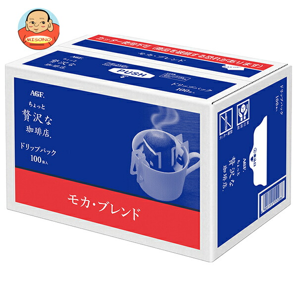 AGF ちょっと贅沢な珈琲店 レギュラー コーヒー コーヒーバッグ モカ ブレンド (7g×100P)×6箱入