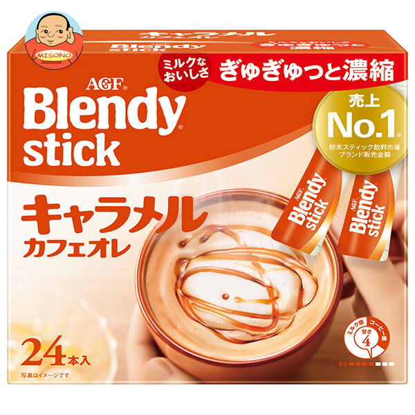 AGF ブレンディ スティック キャラメルカフェオレ (8.3g×24本)×6箱入