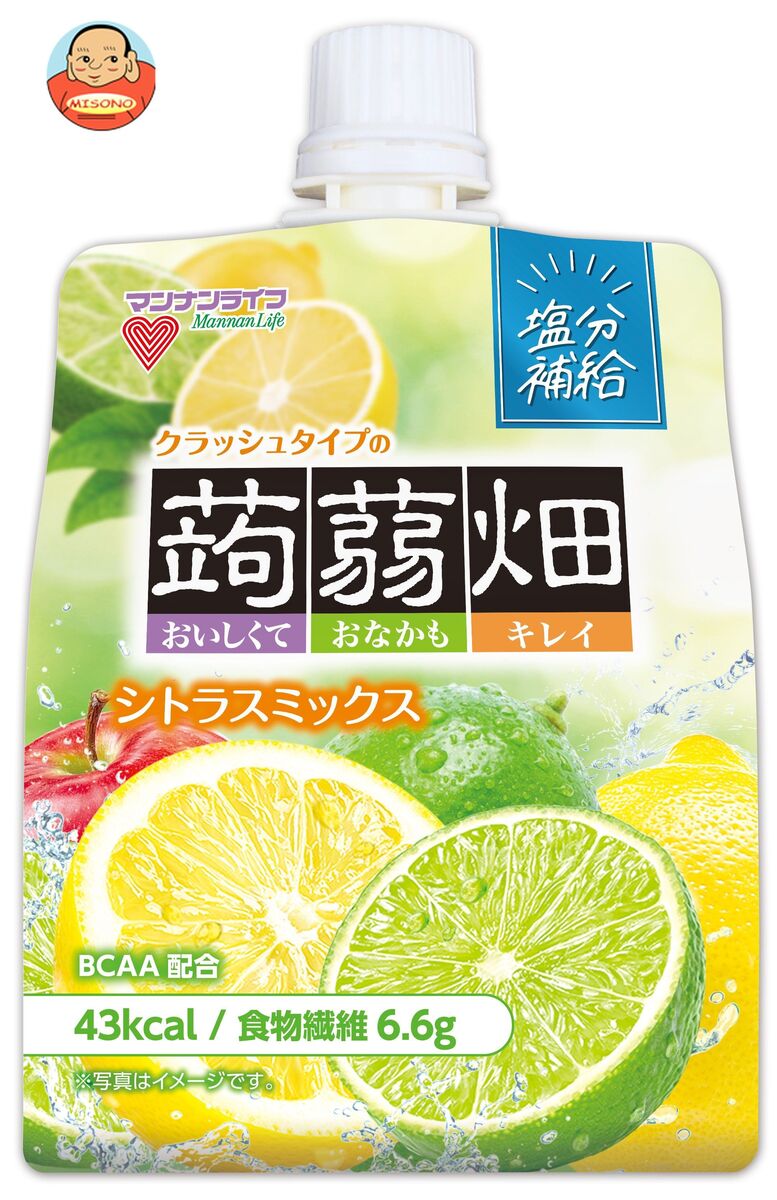 マンナンライフ クラッシュタイプ の 蒟蒻畑 シトラスミックス 150gパウチ×30本入