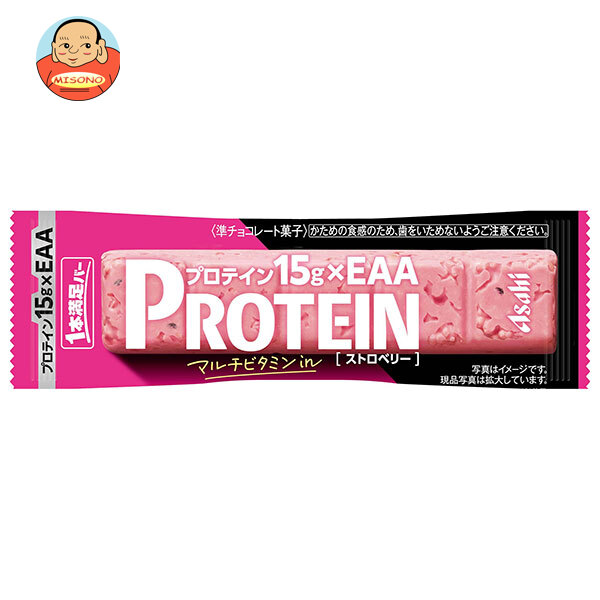 アサヒグループ食品 1本満足バー プロテイン ストロベリー 1本×9本入