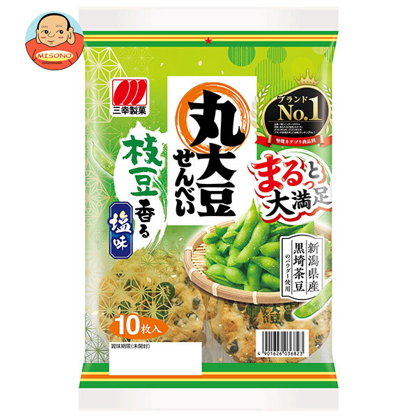 三幸製菓 丸大豆せんべい 枝豆香る塩味 10枚×12袋入