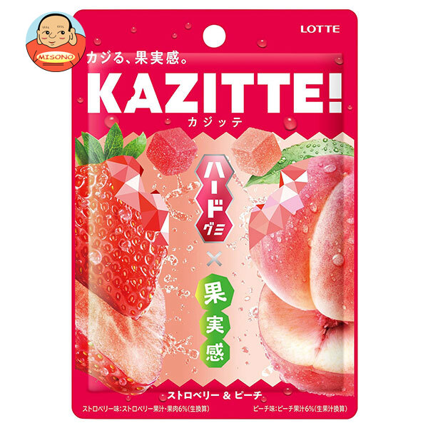 ロッテ カジッテ ストロベリー&ピーチ 80g×10個入