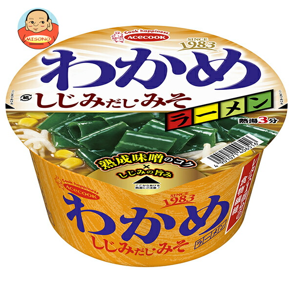 エースコック わかめラーメン しじみだし みそ 92g×12個入