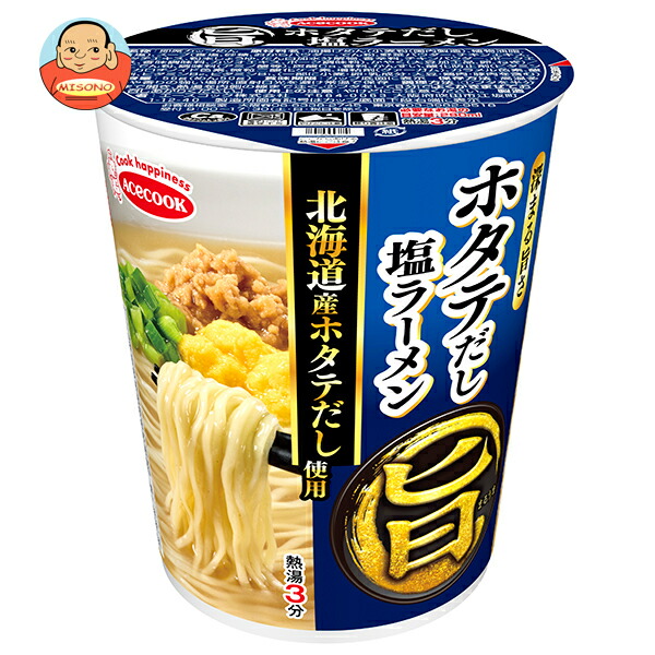 エースコック まる旨 ホタテだし塩ラーメン 56g×12個入
