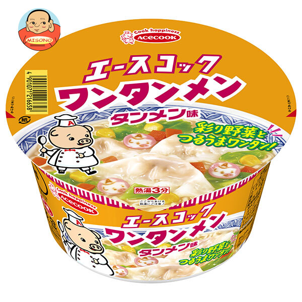 エースコック ワンタンメンどんぶり タンメン味 79g×12個入