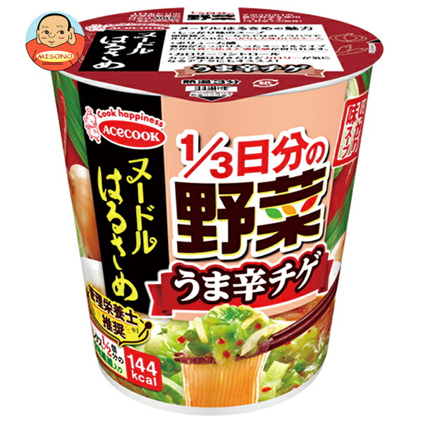 エースコック ヌードルはるさめ 1/3日分の野菜 うま辛チゲ 44g×12(6×2)個入