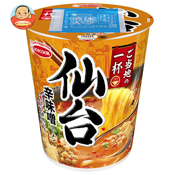 エースコック ご当地の一杯 仙台 辛味噌ラーメン 62g×12個入