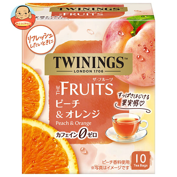 片岡物産 トワイニング THE FRUITS(ザ フルーツ)ピーチ&オレンジ 10袋×24個入