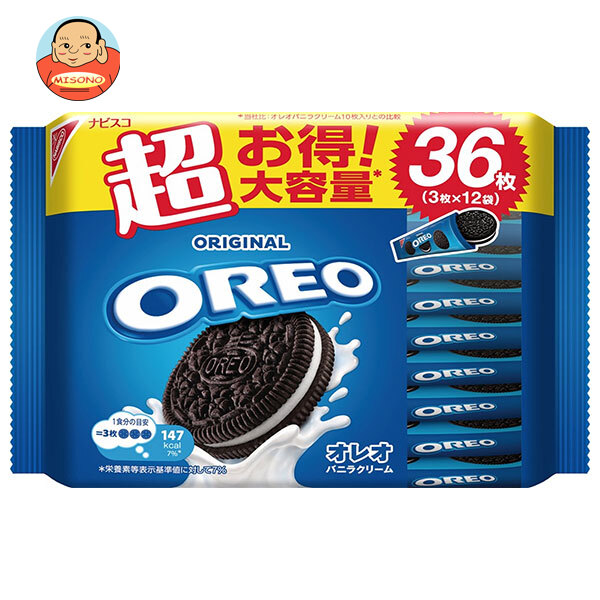 モンデリーズ ジャパン オレオ メガパック バニラクリーム 36枚(3枚×12袋)×15個入