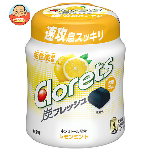 モンデリーズ ジャパン クロレッツ炭フレッシュレモンミントボトル(粒ガム) 112g×6個入