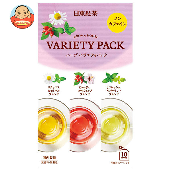 三井農林 日東紅茶 アロマハウス バラエティパック (1.5g×7袋、2g×3袋)×36箱入