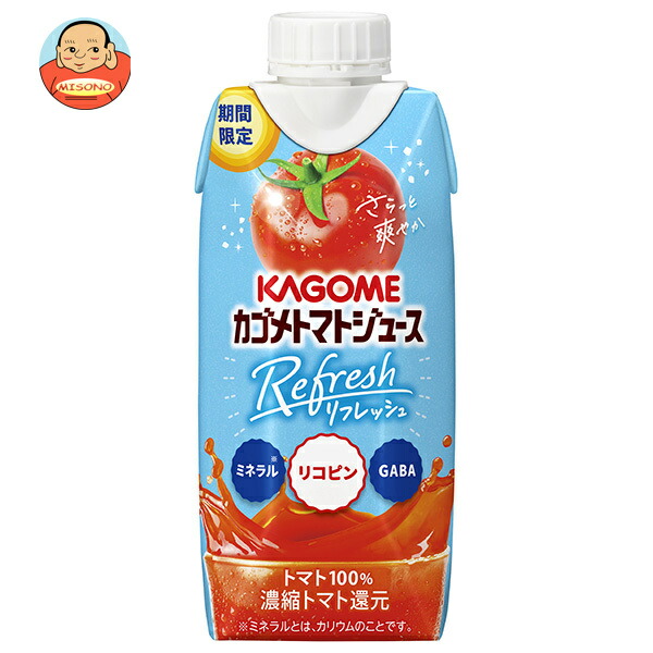 カゴメ カゴメ トマトジュース Refresh (リフレッシュ) 330ml紙パック×12本入