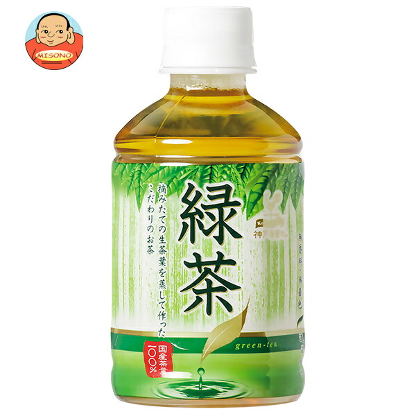 富永貿易 神戸居留地 緑茶 280mlPET×24本入