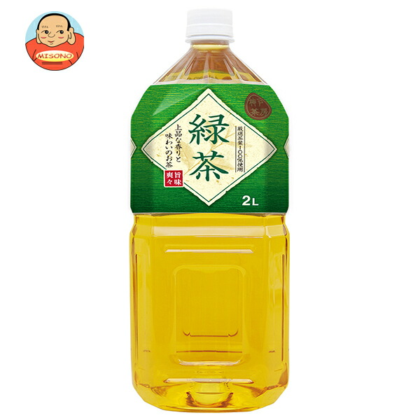 富永貿易 神戸茶房 緑茶 2Lペットボトル×6本入