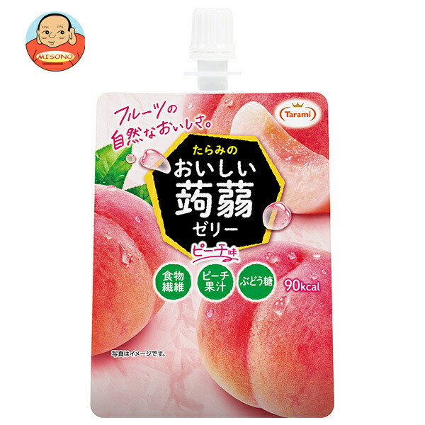 たらみ おいしい蒟蒻ゼリー ピーチ味 150gパウチ×30本入