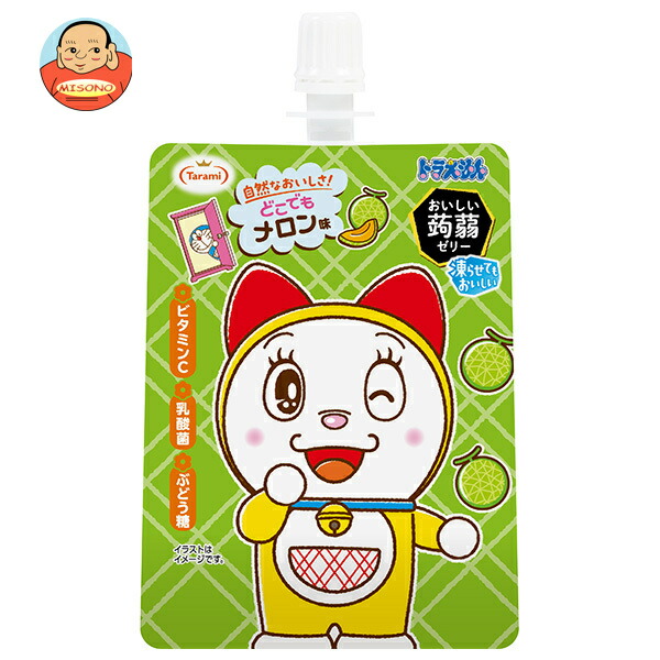たらみ ドラえもん おいしい蒟蒻ゼリー メロン味 130gパウチ×30本入