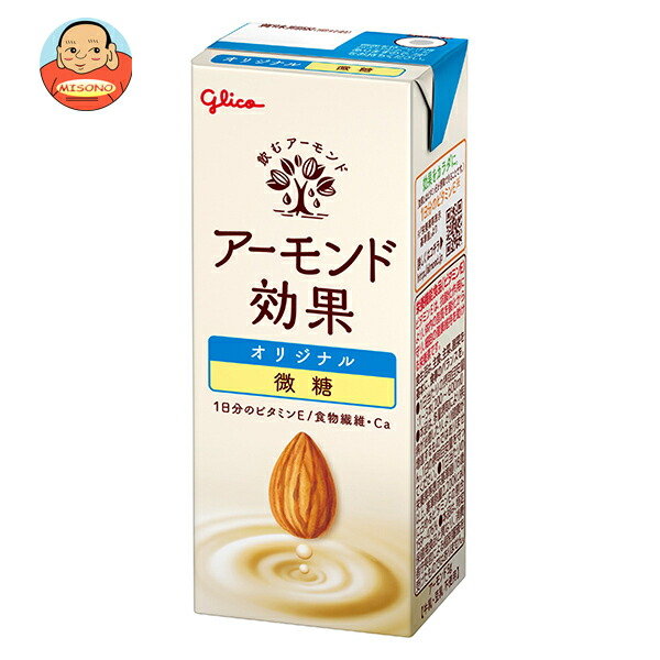 グリコ乳業 アーモンド効果 オリジナル 微糖 200ml紙パック×24本入