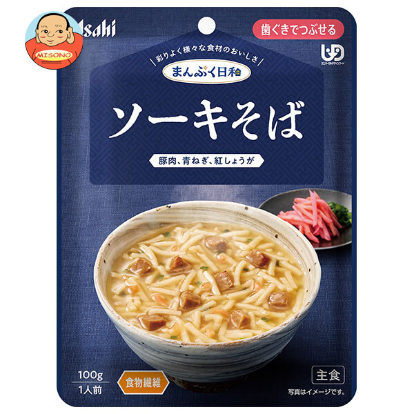 アサヒグループ食品 まんぷく日和 ソーキそば 100g×24袋入