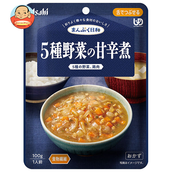 アサヒグループ食品 まんぷく日和 5種野菜の甘辛煮 100g×24袋入